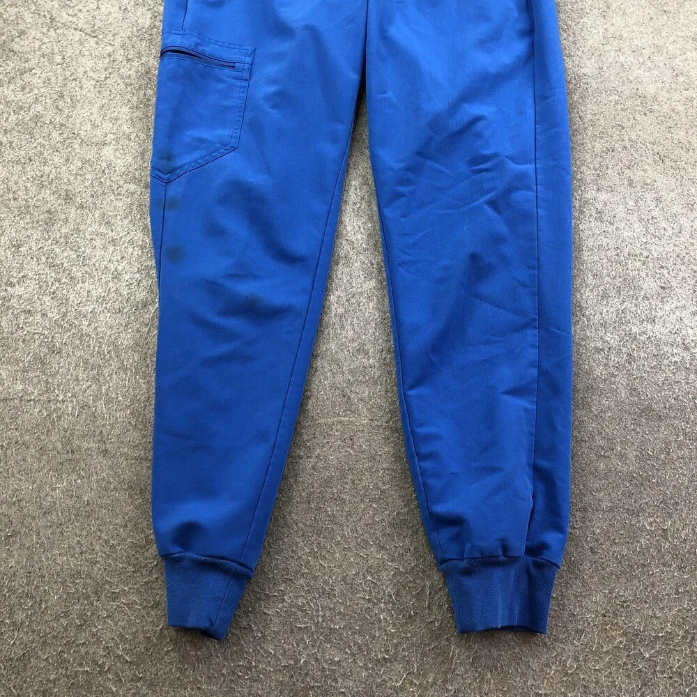 FIGS Scrub Jogger Pants Womens Small Blue Technical Zamora Cargo Medical